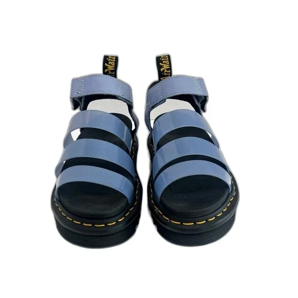 Dr. Martens Blaire Jelly Strap Sandals Color Zen Blue Size 5 Classic Platform - Picture 3 of 10